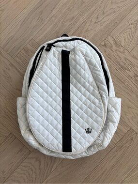 Oliver Thomas 24 7 White Quilted Backpack